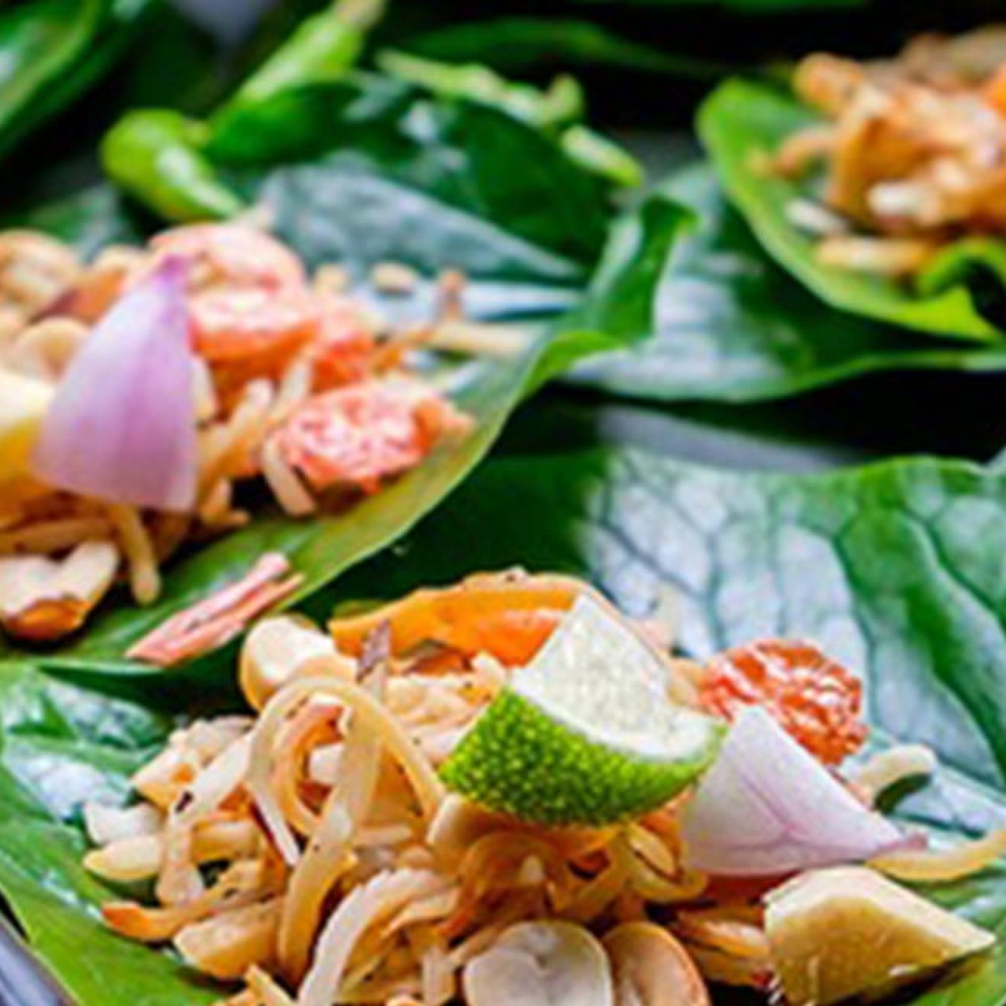 Miang Coconut, Fish, Mint and Pomelo Recipe