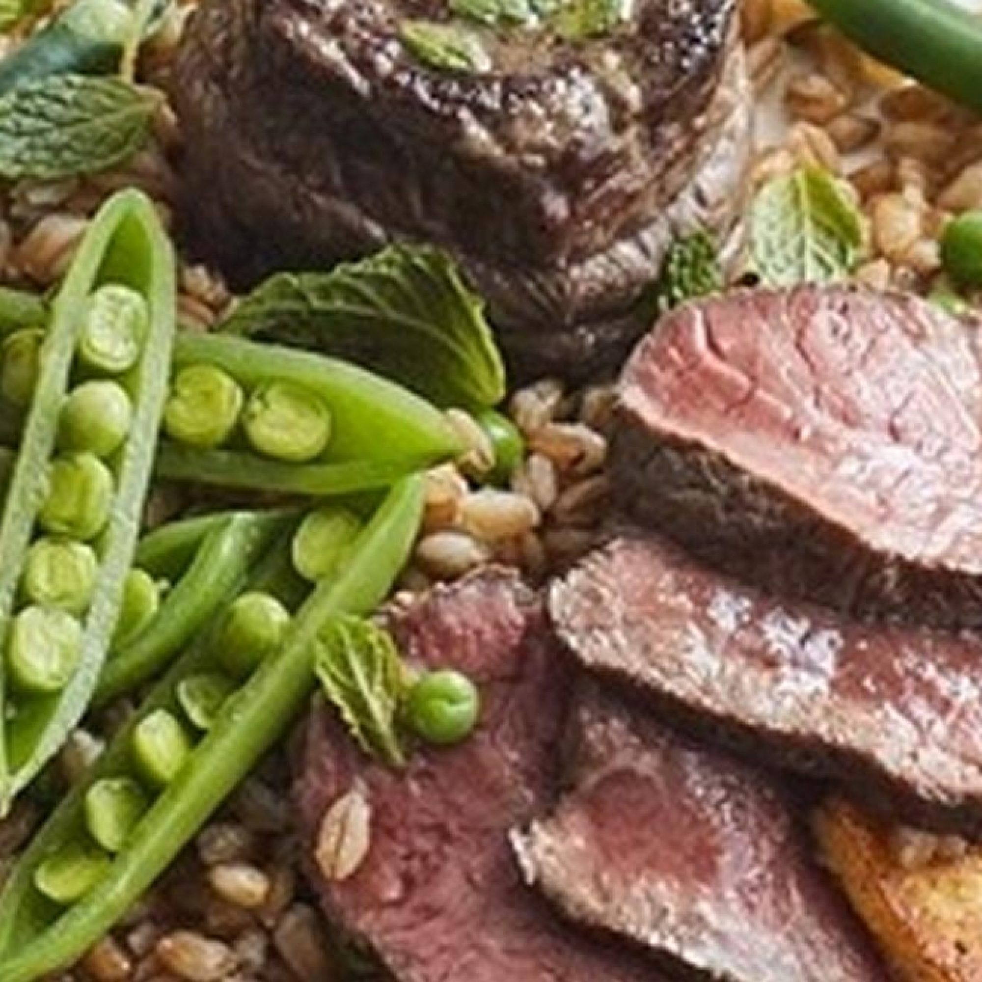 Beef Medallions with Grain Salad