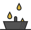 Oil in pan icon