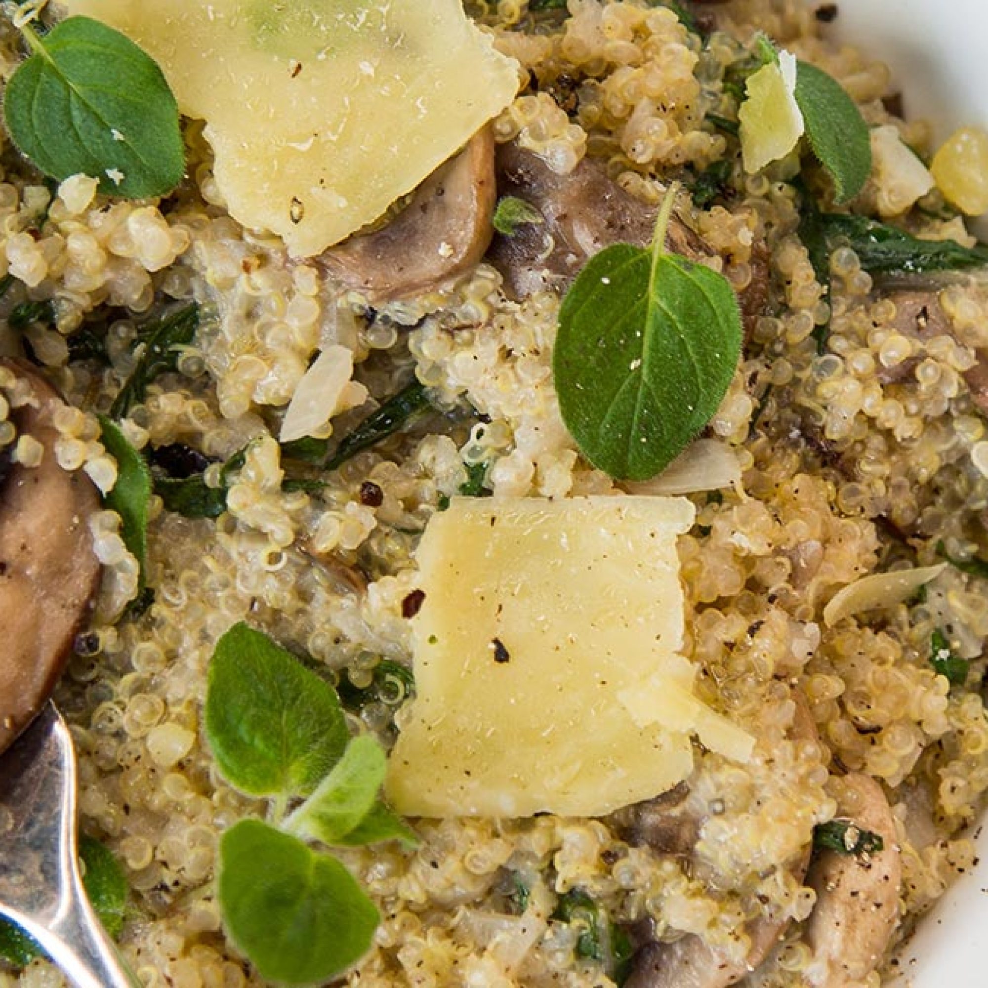 Risotto with Quinoa and Mushrooms