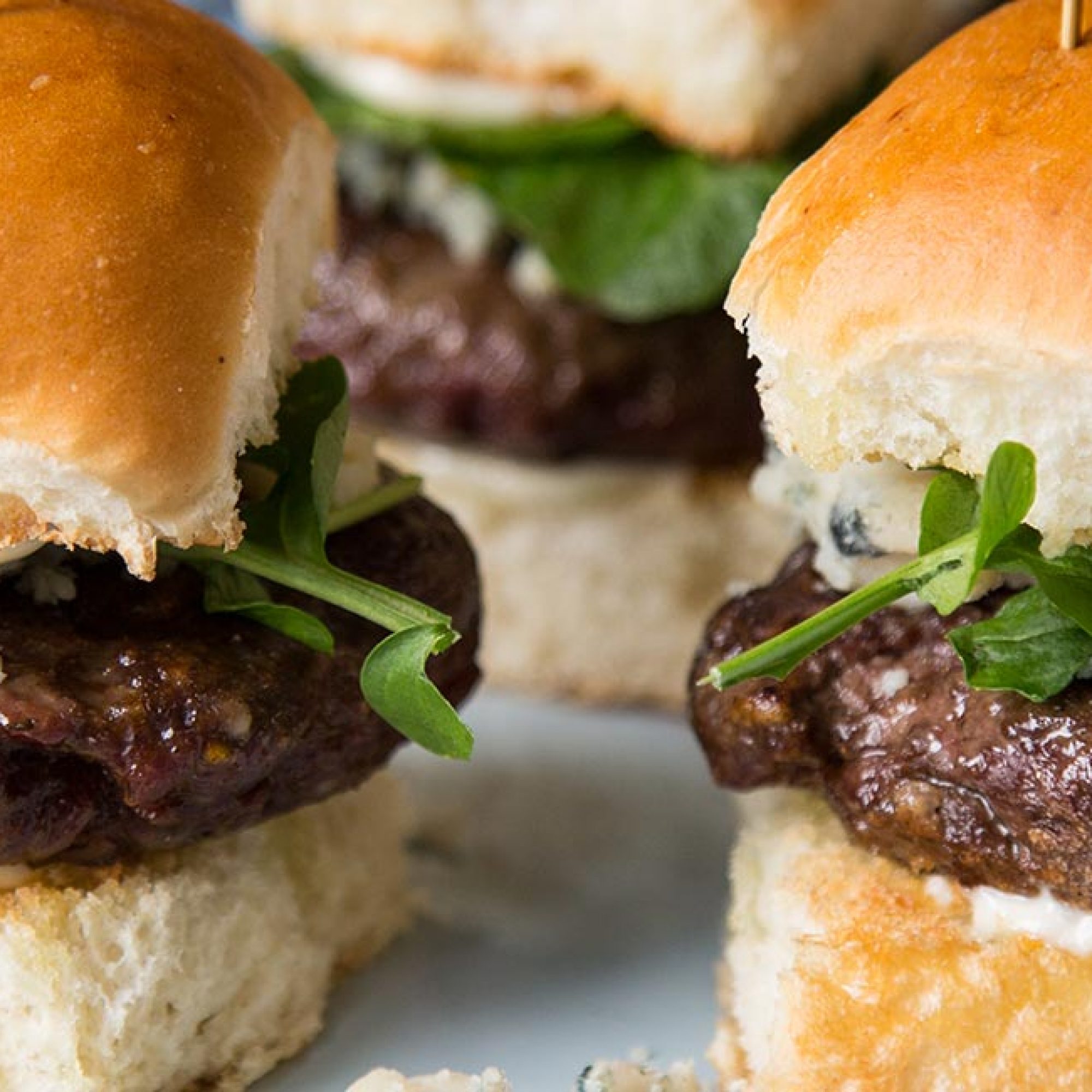 Venison and Blue Cheese Sliders