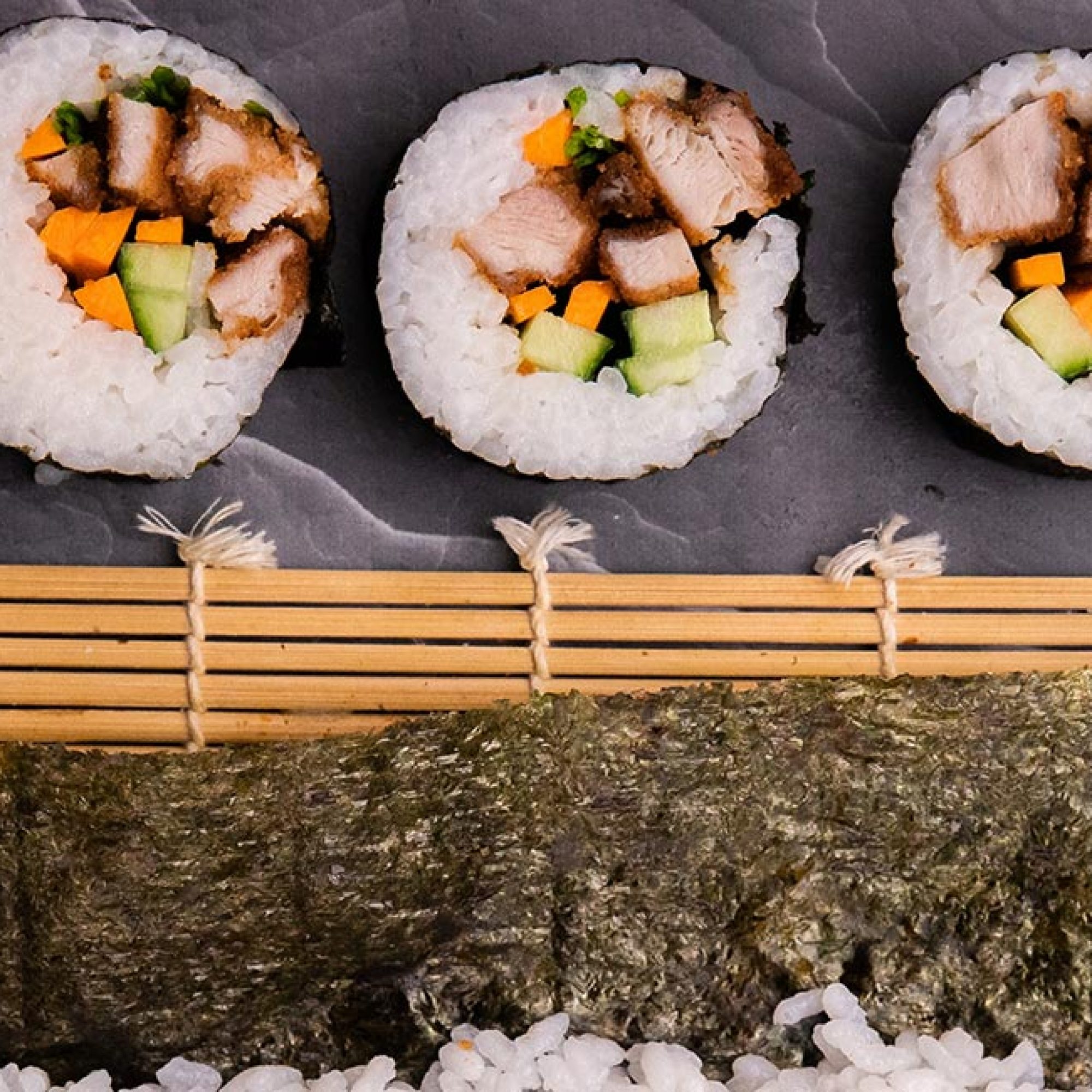 Chicken Karaage Sushi (Sushi 3 Ways) Recipe