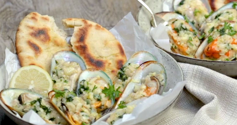 barbeque mussels