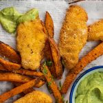 Chicken & Kumara Chips with Avocado Mayo Recipe