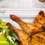 Barbecued Butterflied Chicken with Avocado Salad Recipe