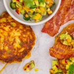 Bacon & Corn Fritters with Avocado Salsa Recipe