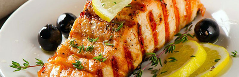Barbeque fish with avocado oil